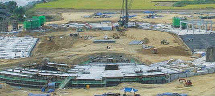2003년 9월 공사현장